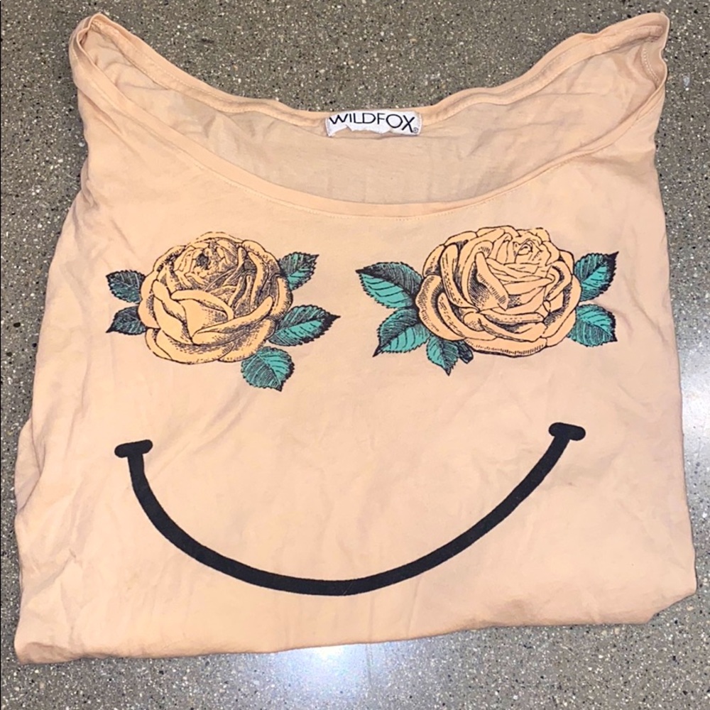 Wild fox smiley t shirt